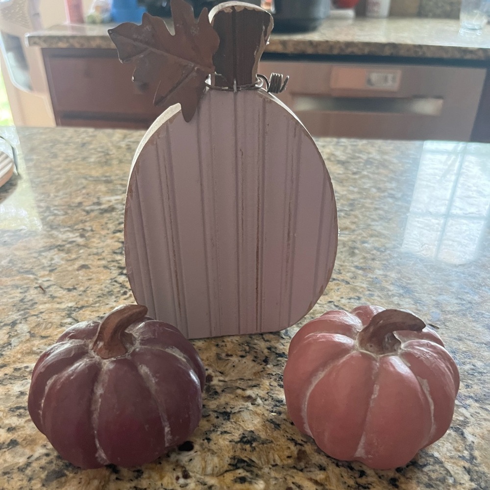 Rustic Pumpkin Home Accent Set